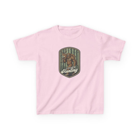Pink t-shirt with a graphic and text on a white background