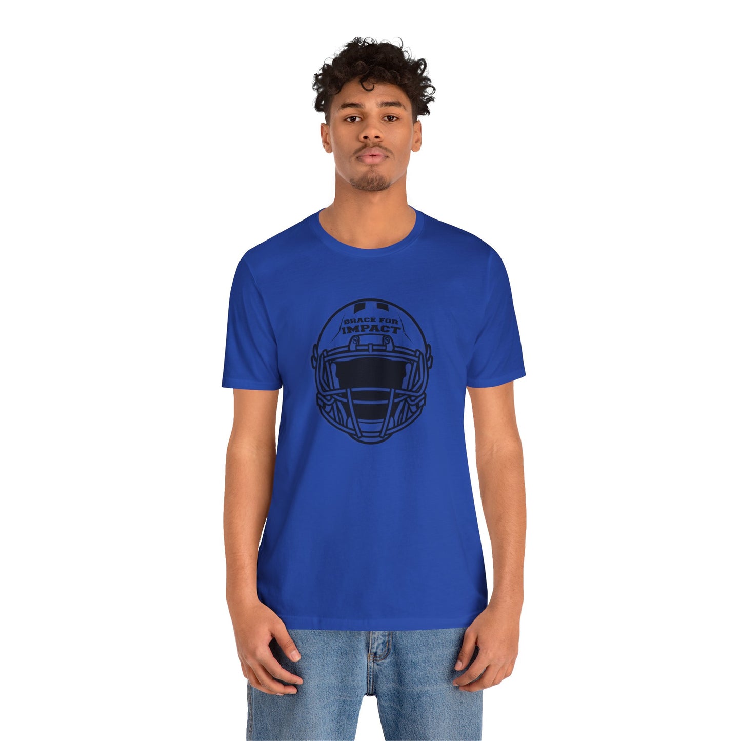 Motivational Unisex T-Shirt Football Blue