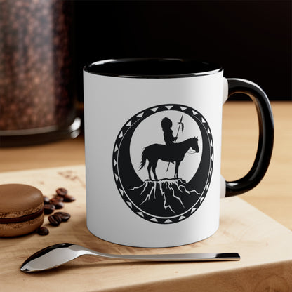 Accent Coffee Mug Native American Black