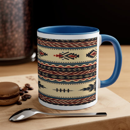 Accent Coffee Mug Native American Blue