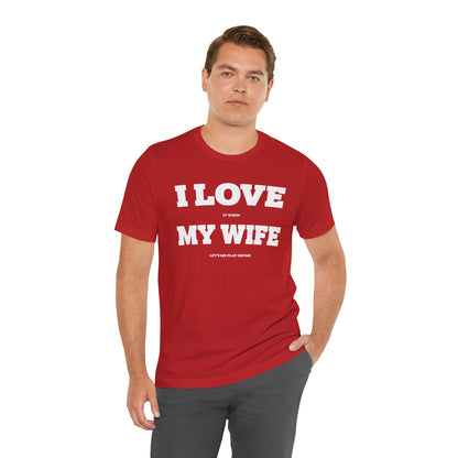 Funny Unisex T-Shirt Drummer Music Wife Red