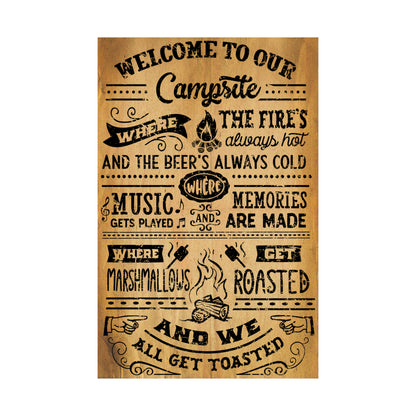 Cool Funny Positive Poster Camping