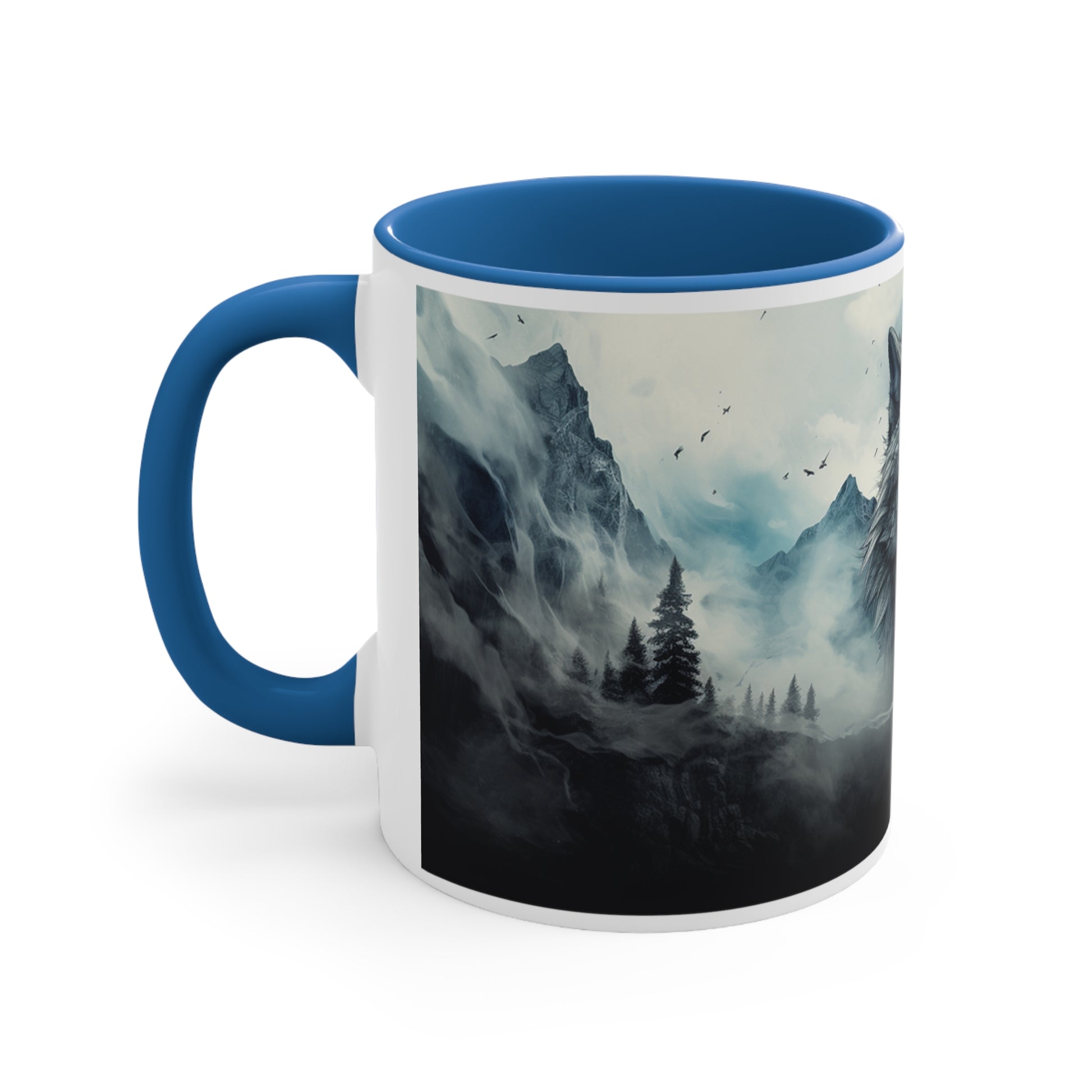 Accent Coffee Mug Wolf Blue