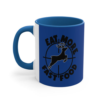 Accent Coffee Mug Funny Deer Hunting Blue