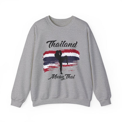 Unisex Muay Thai Sweatshirt Thailand Grey