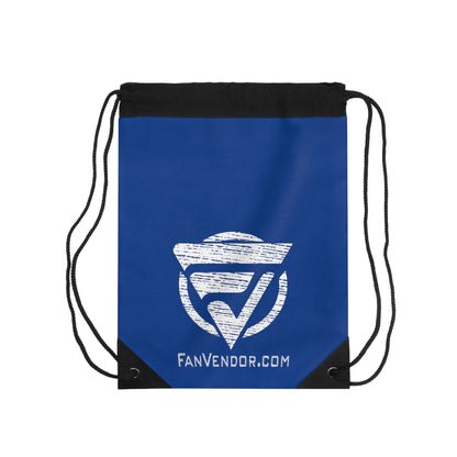 Athletic Drawstring Bag Fan Vendor Logo Blue