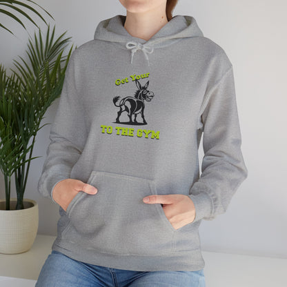 Funny Unisex Hoodie Gym Fitness Grey