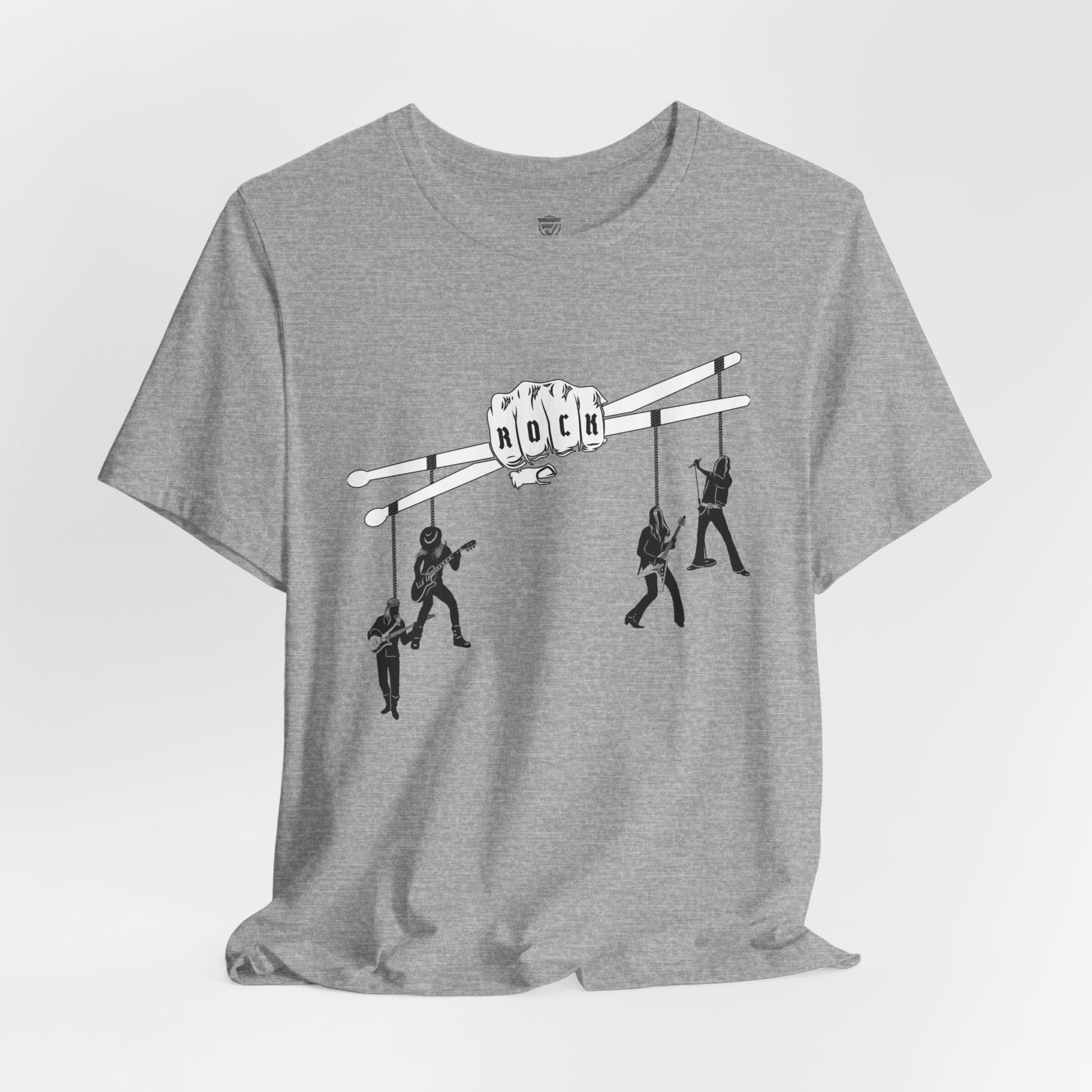 Funny Unisex T-Shirt Drummer Music Grey