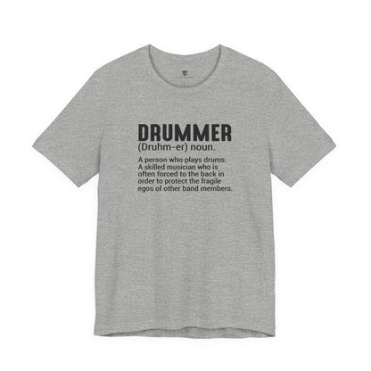 Gray t-shirt with design on a white background