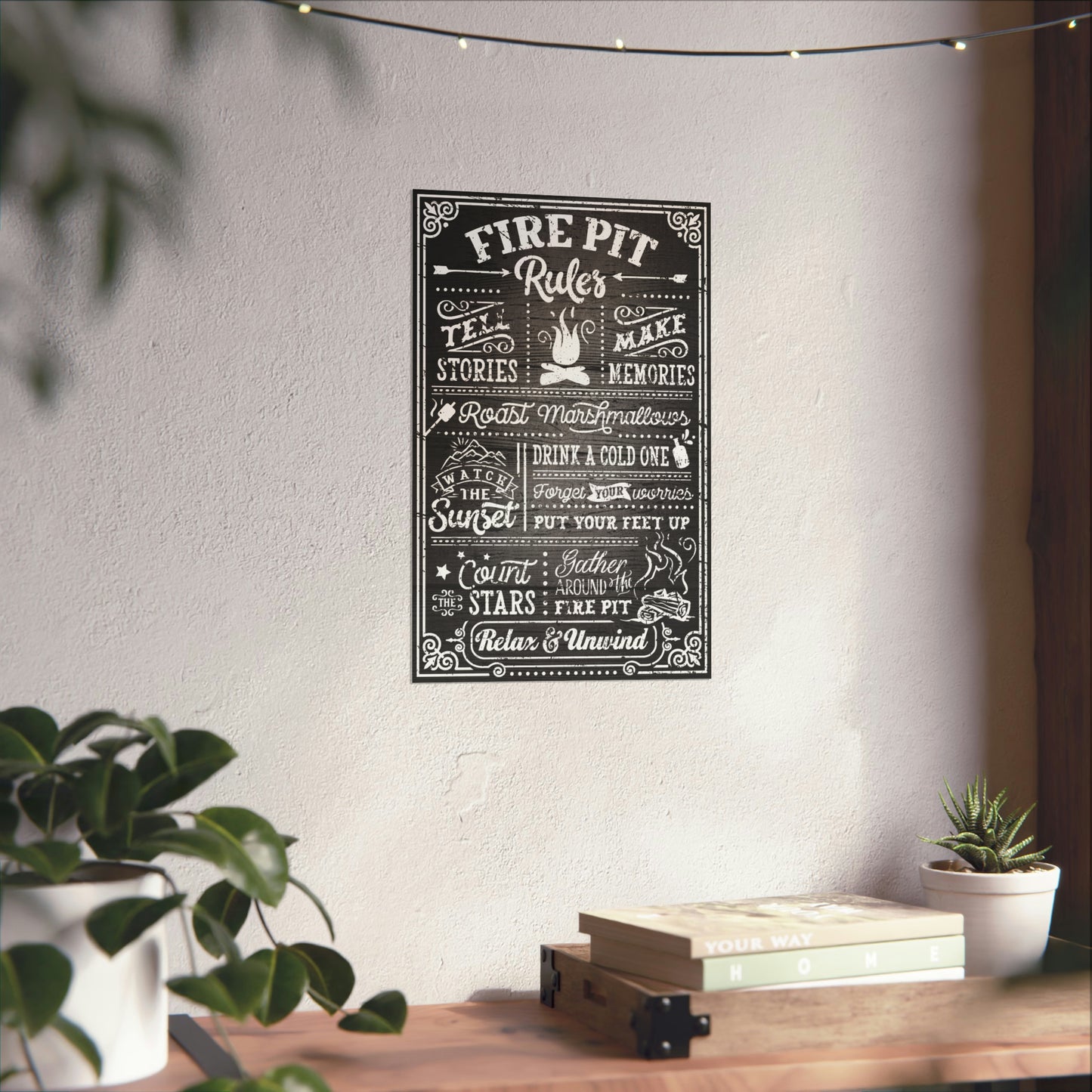 Cool Graphic Poster Fire Pit