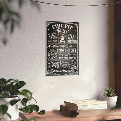 Cool Graphic Poster Fire Pit