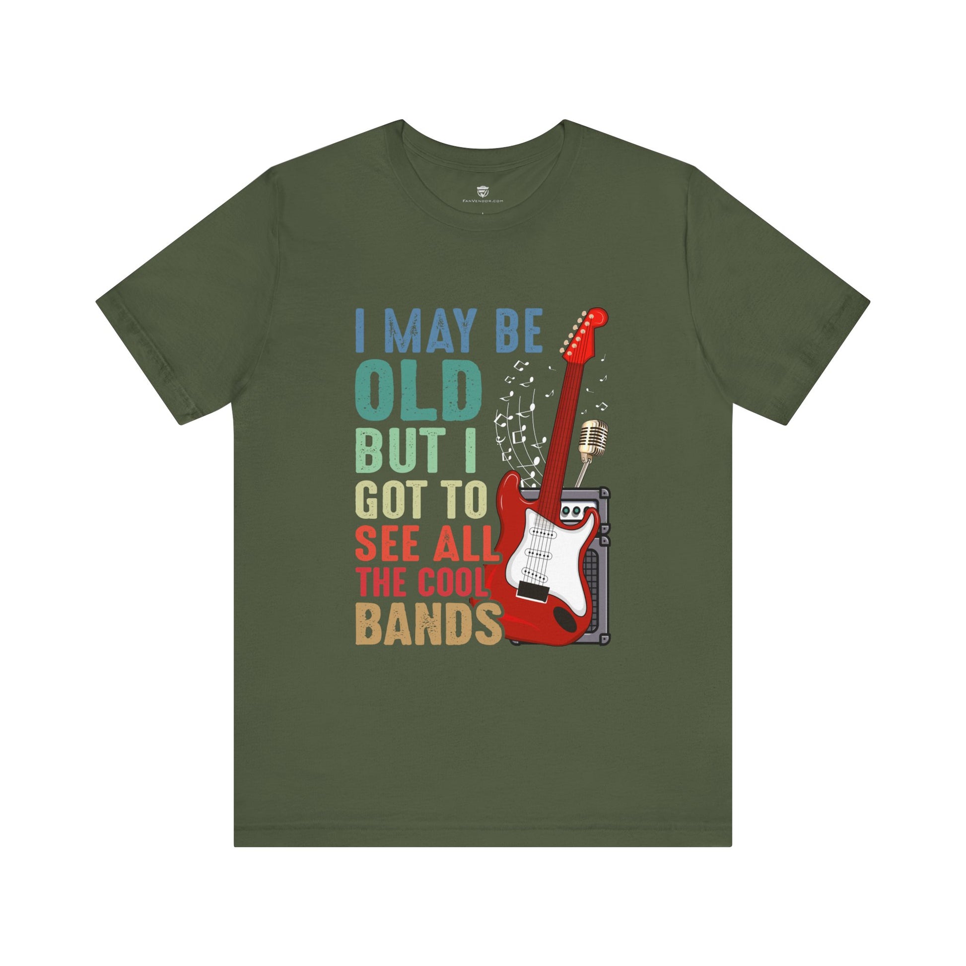 Funny Unisex T-Shirt Music Bands Rock Green