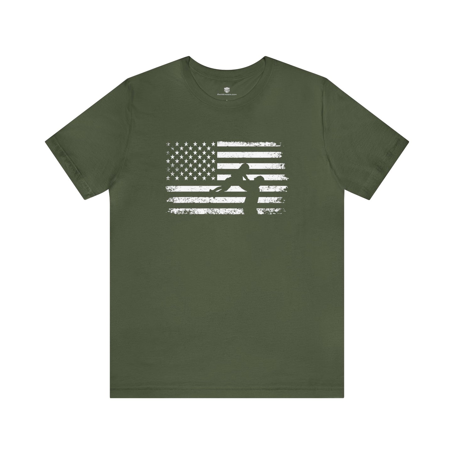 Gift for Dad American Flag Graphic Tee 