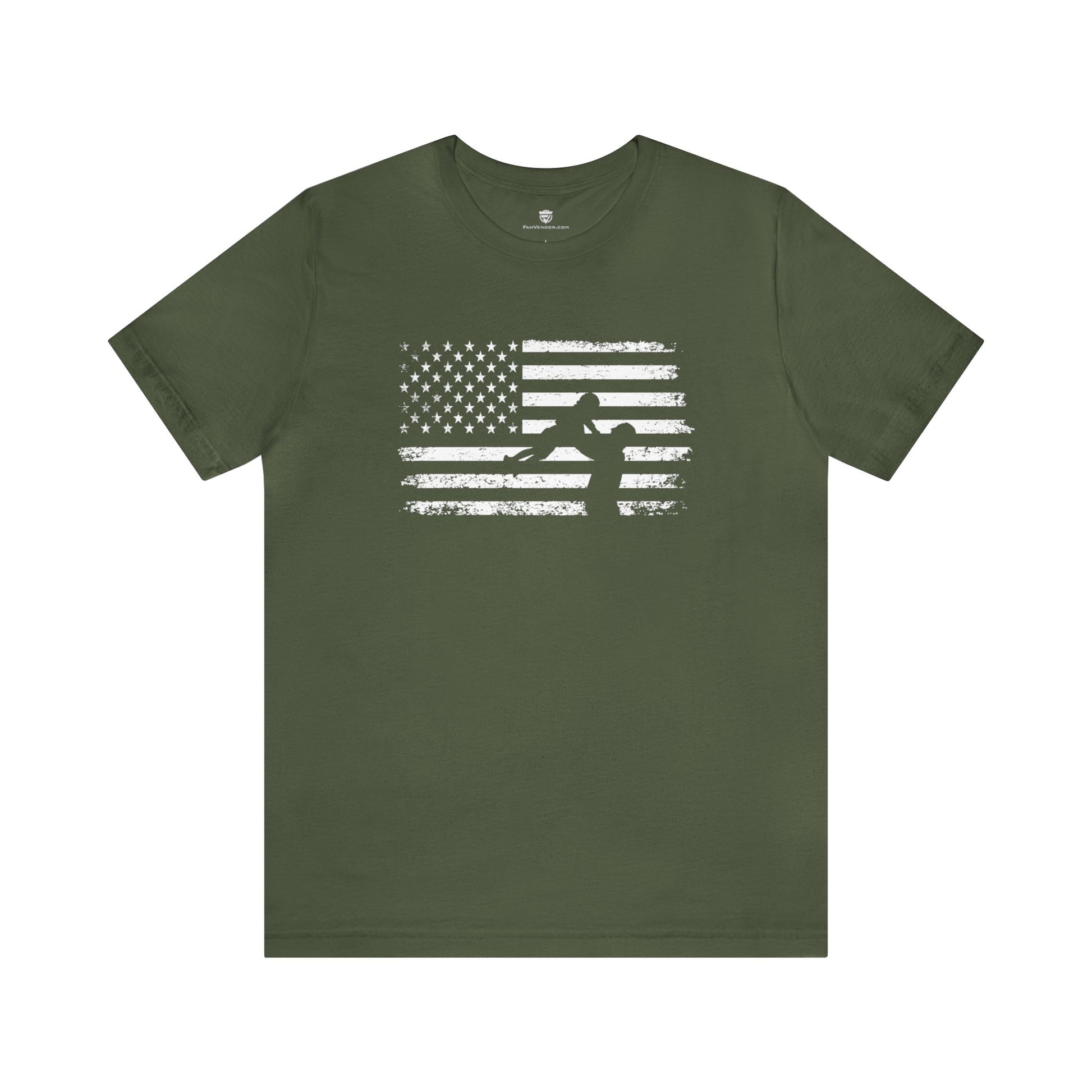 Gift for Dad American Flag Graphic Tee 