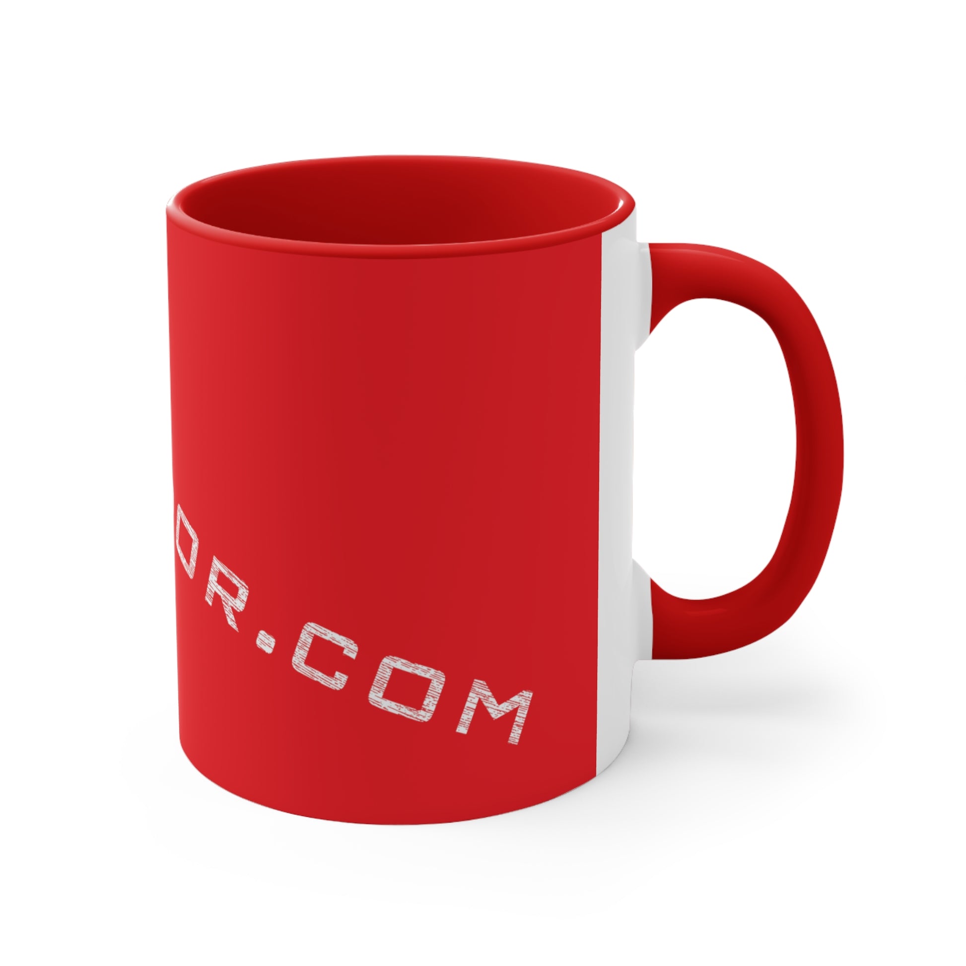 Accent Coffee Mug Logo Fan Vendor Red