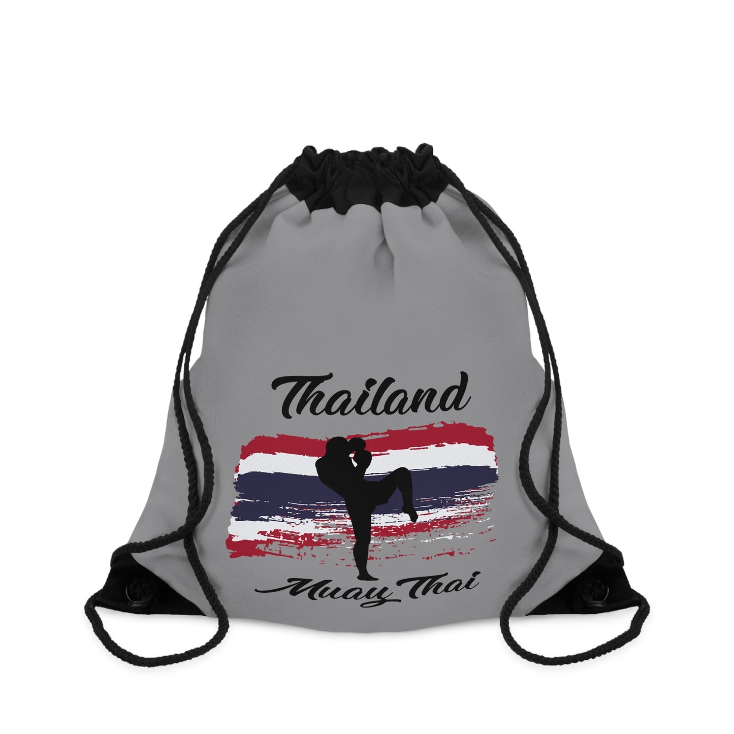 Athletic Accessory Drawstring Bag Thailand Muay Thai Grey