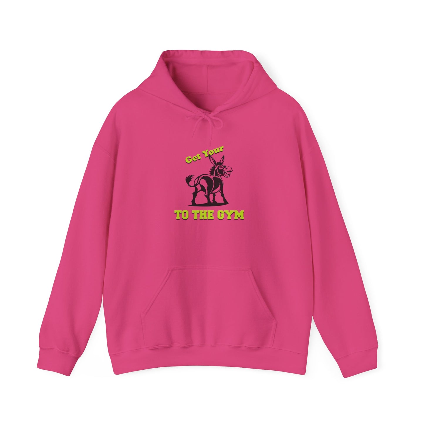 Funny Unisex Hoodie Gym Fitness Pink