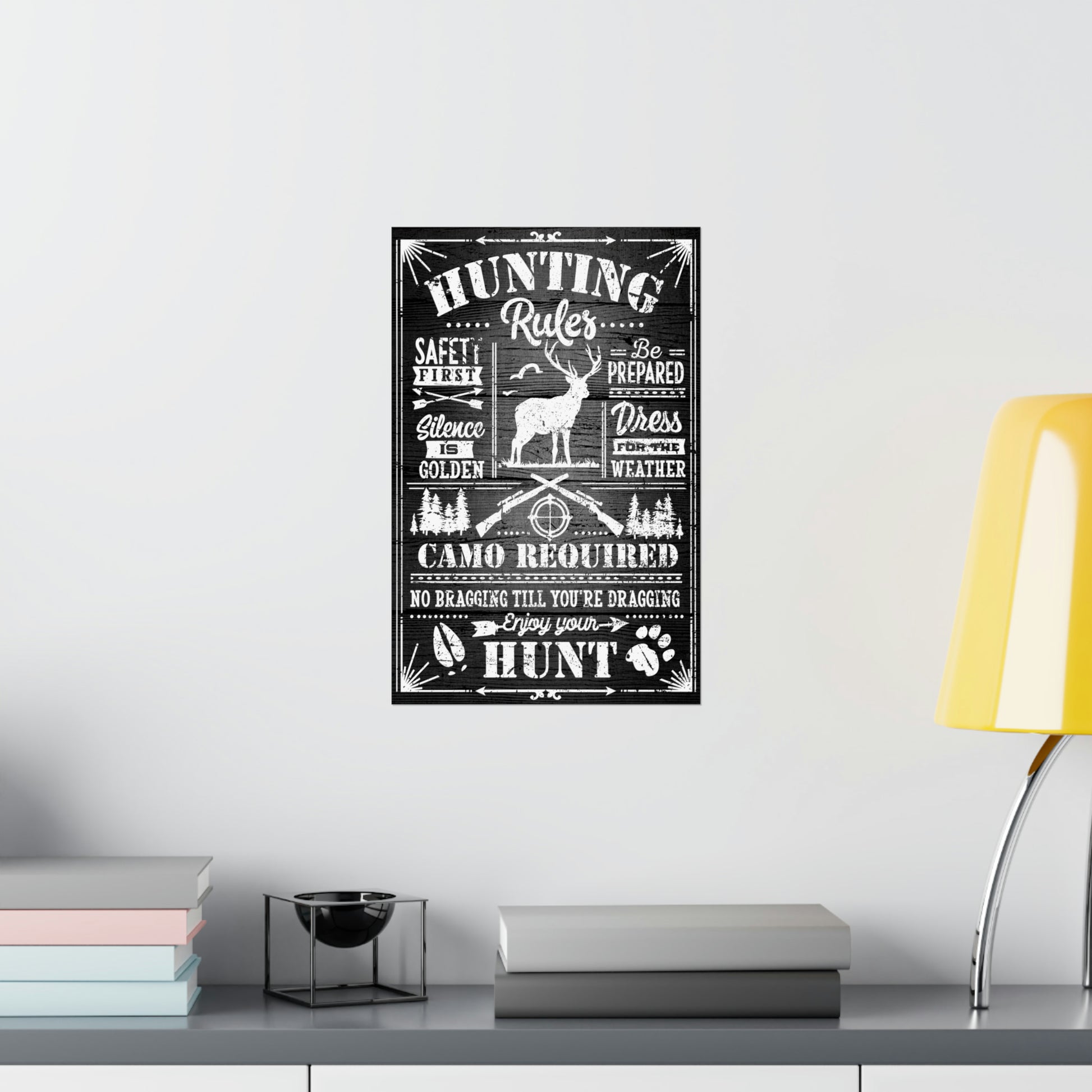 Cool Funny Hunting Poster Graphic Design