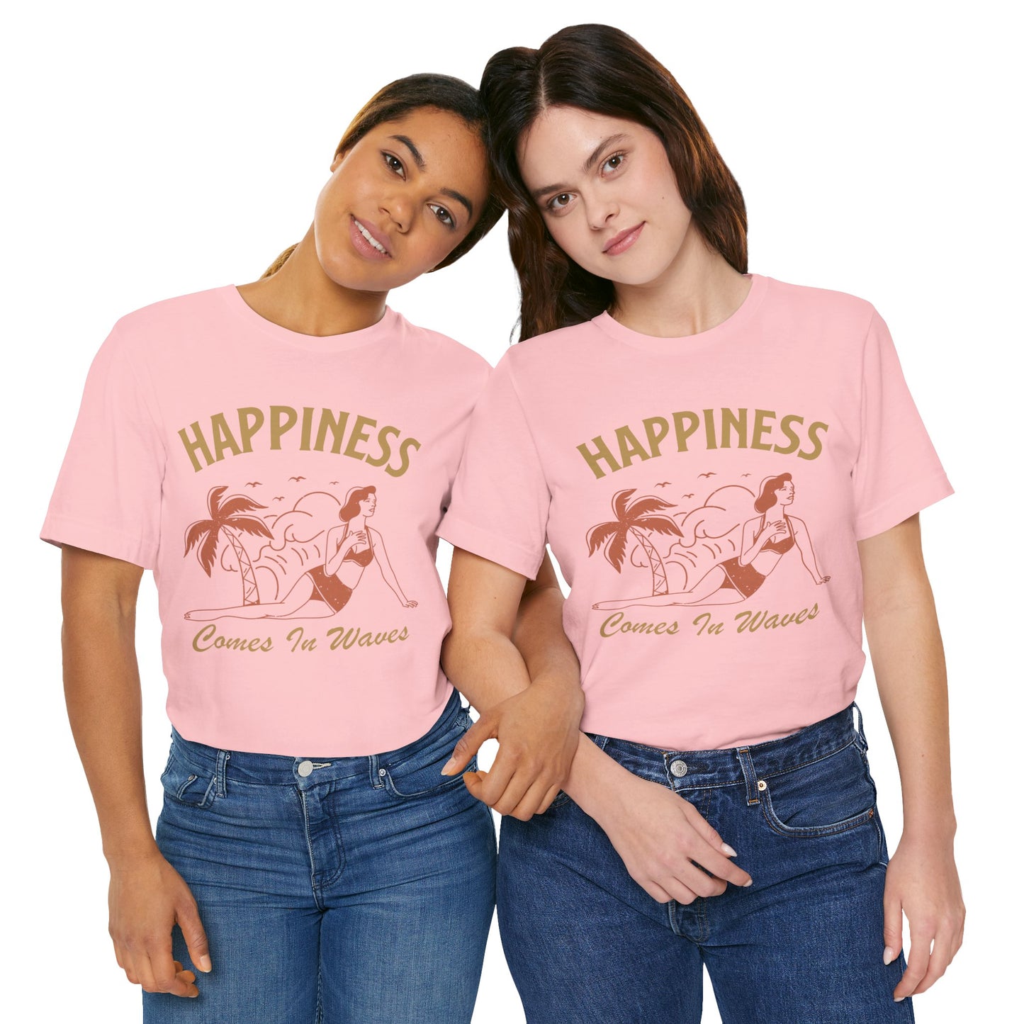 Unisex T-Shirt Beach Vacation Pink