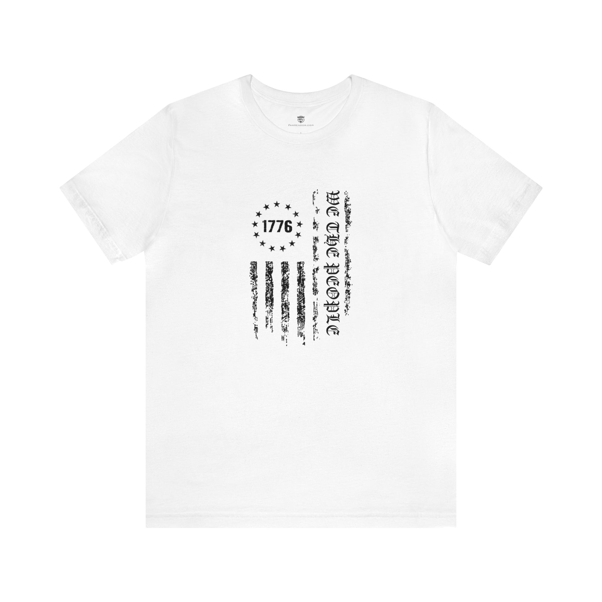 We The People American Flag T-Shirt  White