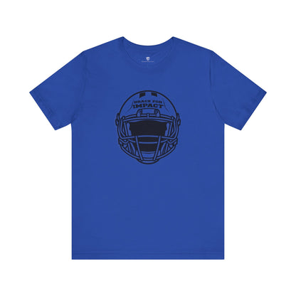 Motivational Unisex T-Shirt Football Blue