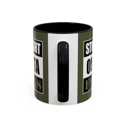 Mug with text design on a white background