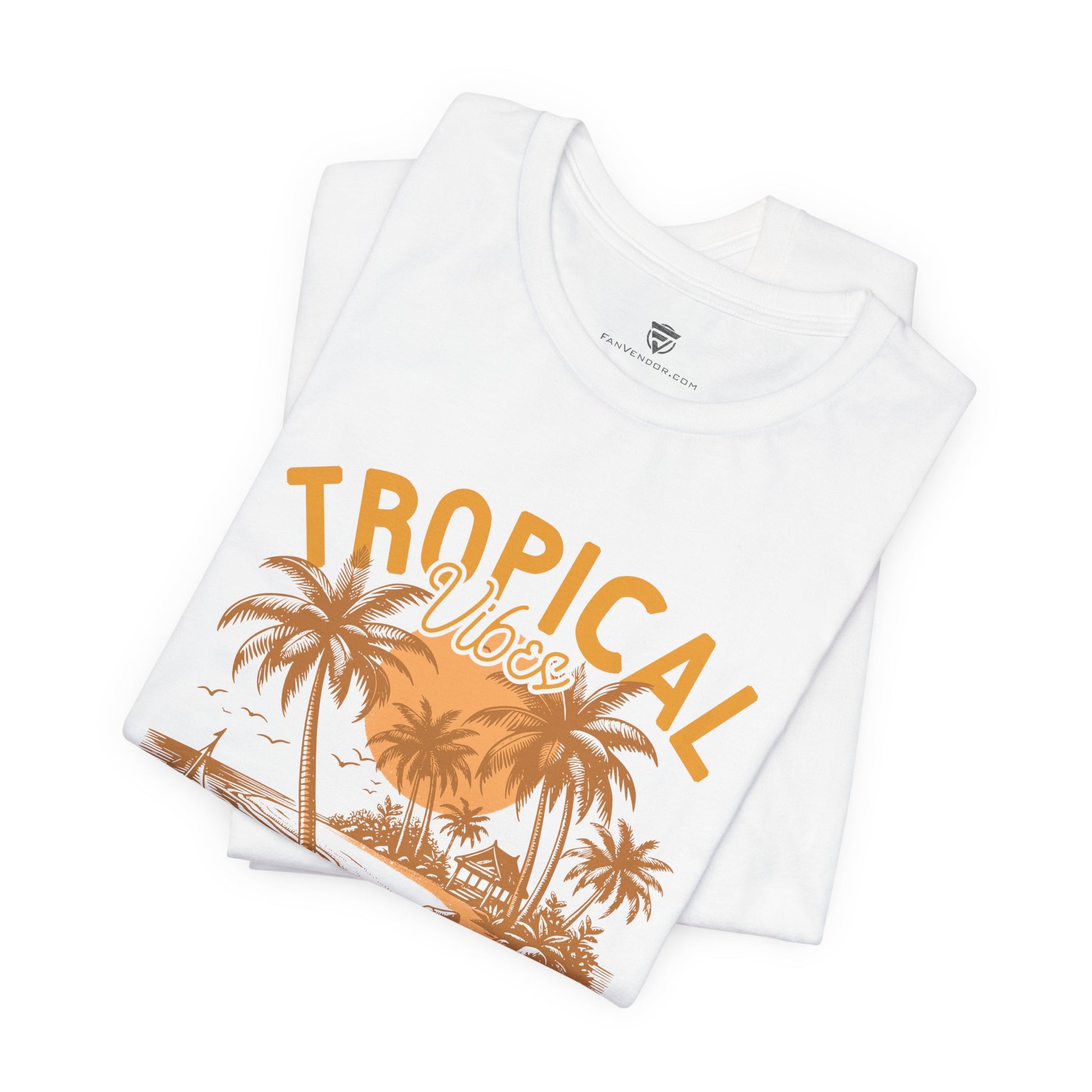 Unisex T-Shirt Vacation Beach Island White