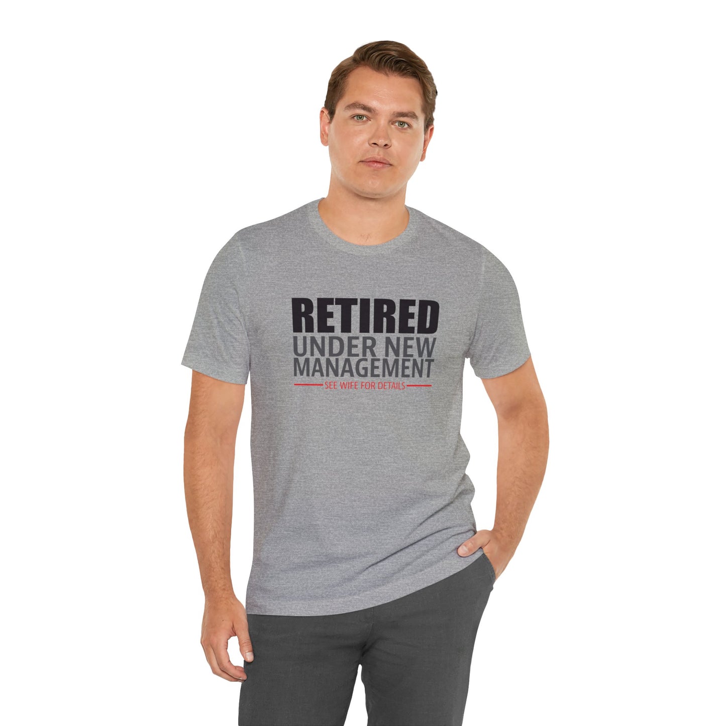 Funny Retirement Graphic Tee Grey