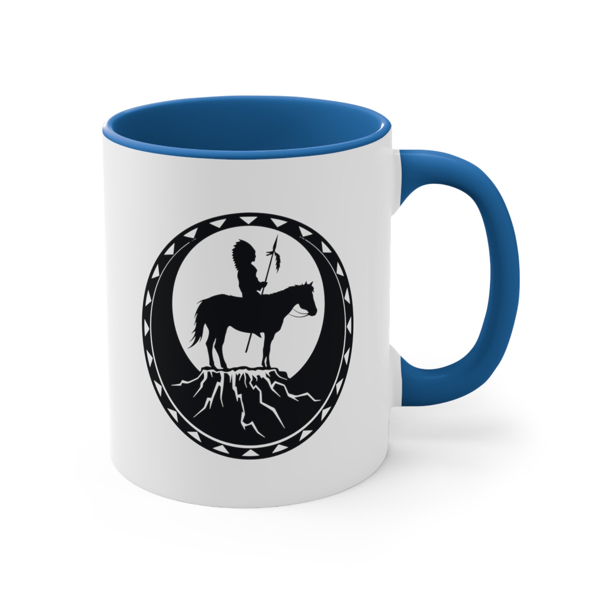 Accent Coffee Mug Native American Blue