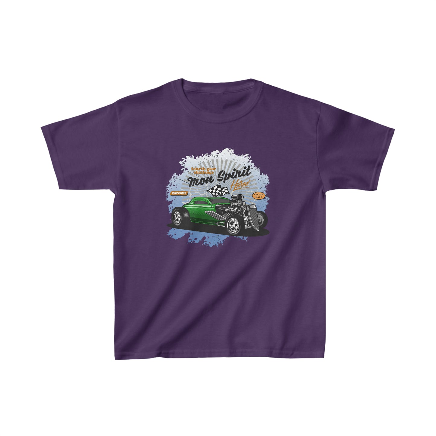 Kids Unisex T-Shirt Hot Rod Purple