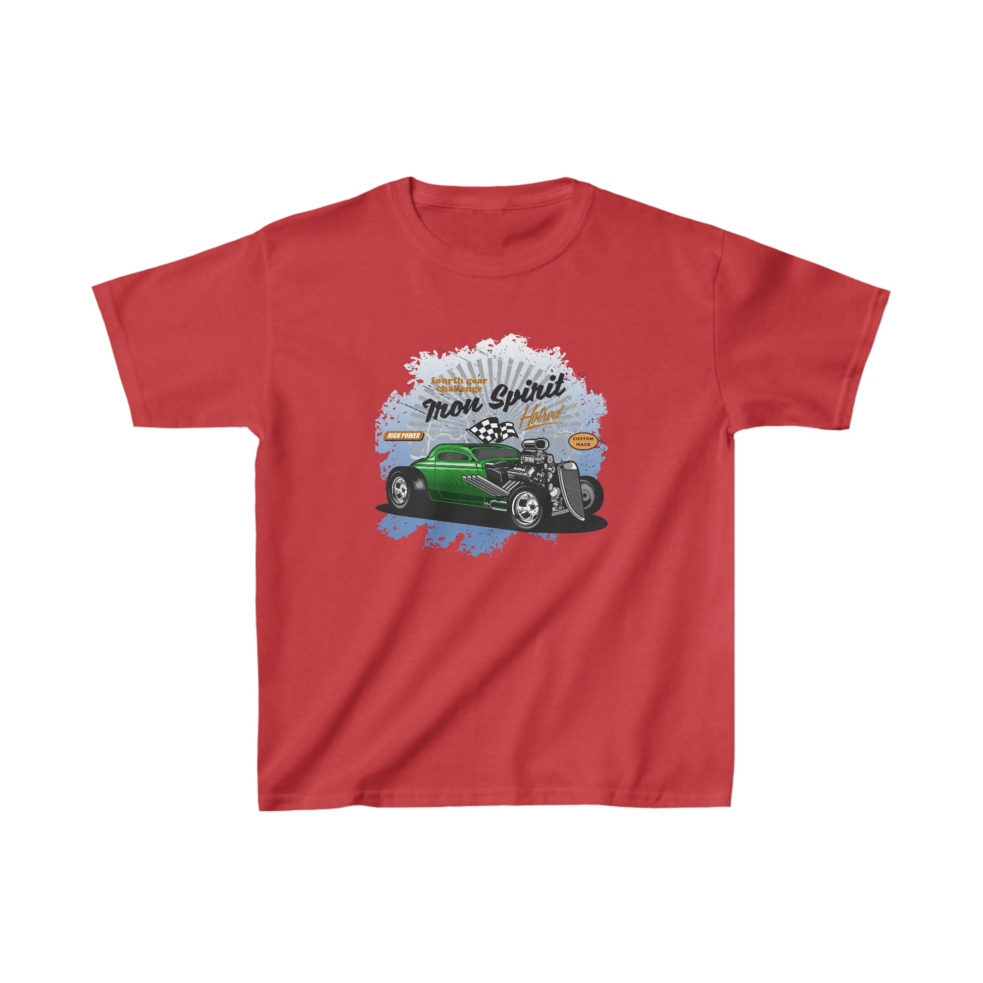 Kids Unisex T-Shirt Hot Rod Red