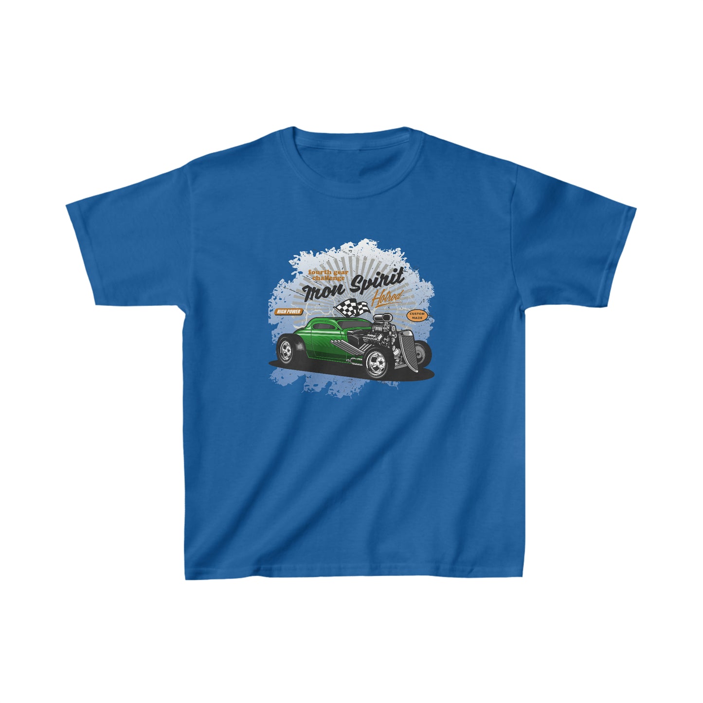 Kids Unisex T-Shirt Hot Rod Blue