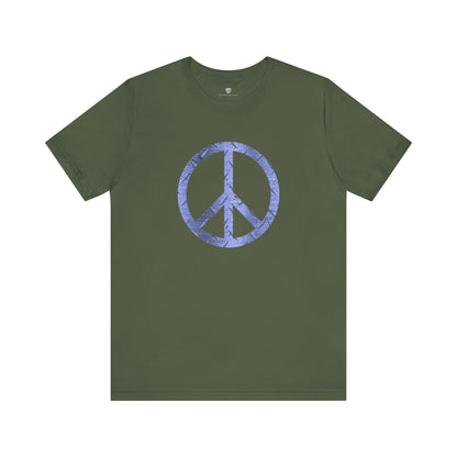 Cool Unisex T-Shirt Peace Sign Green