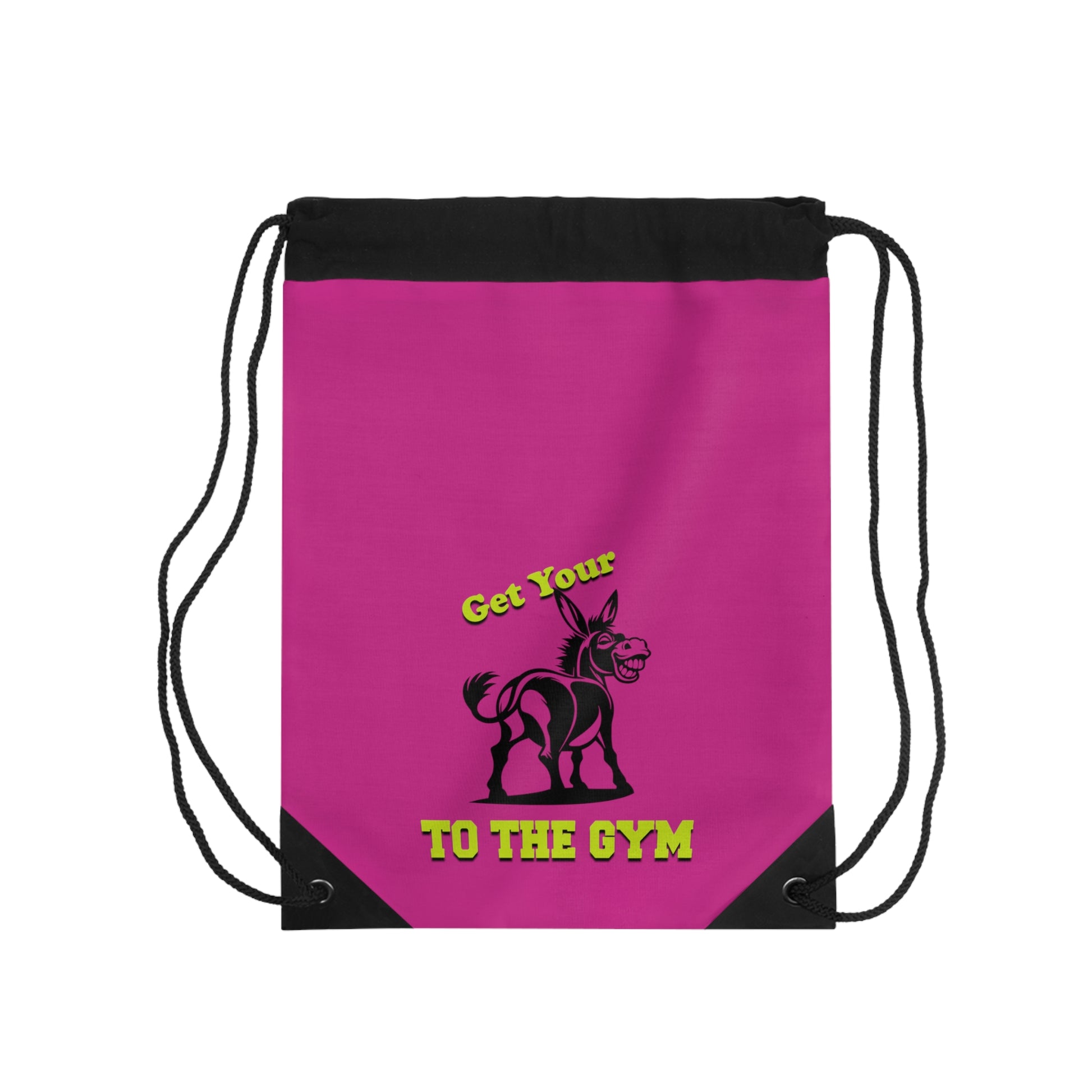 Cool Athletic Drawstring Bag Gym Fitness Pink