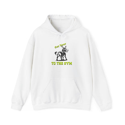 Funny Unisex Hoodie Gym Fitness White