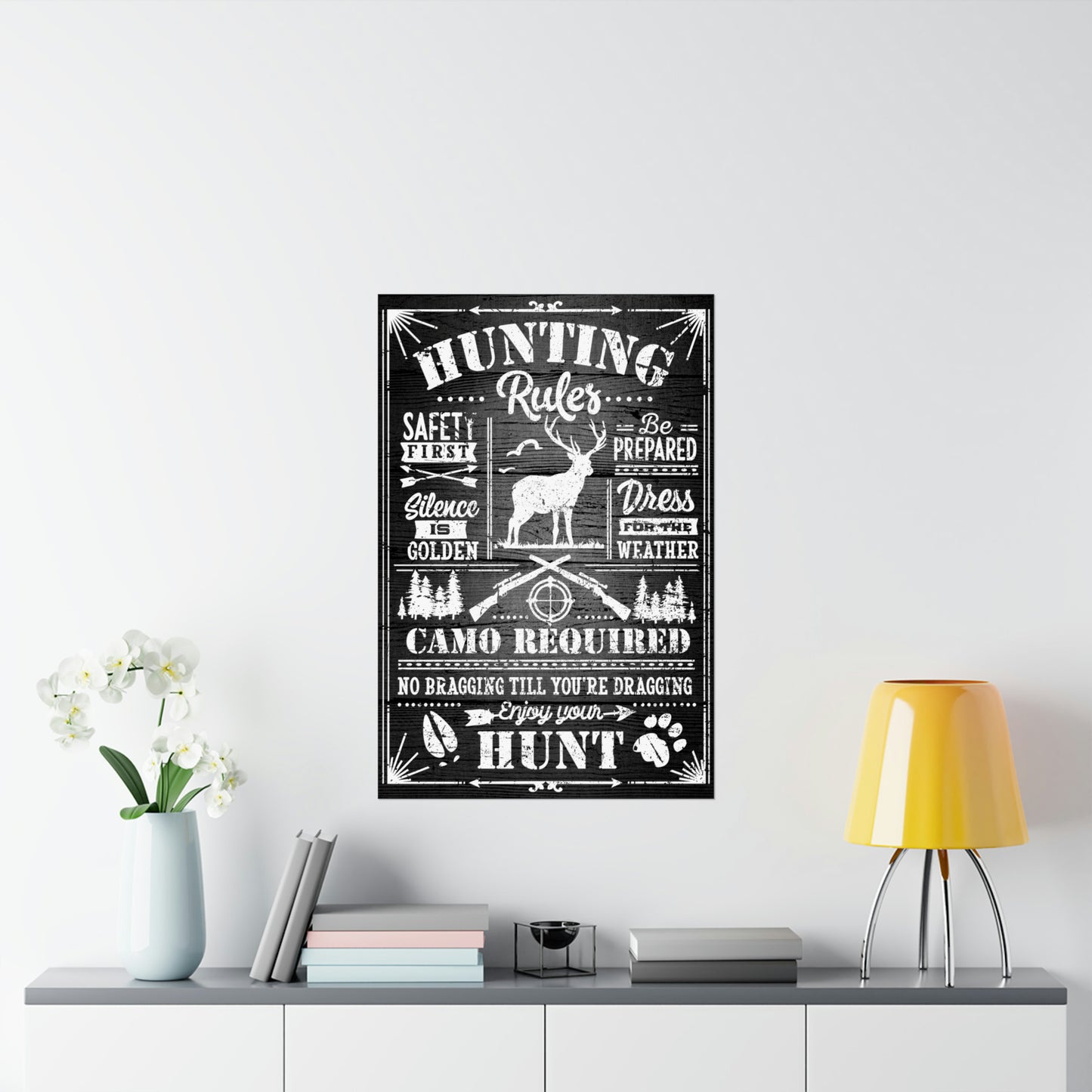 Cool Funny Hunting Poster Graphic Design