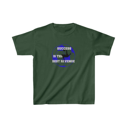 Kids Unisex T-Shirt Motivational Soccer Football Green