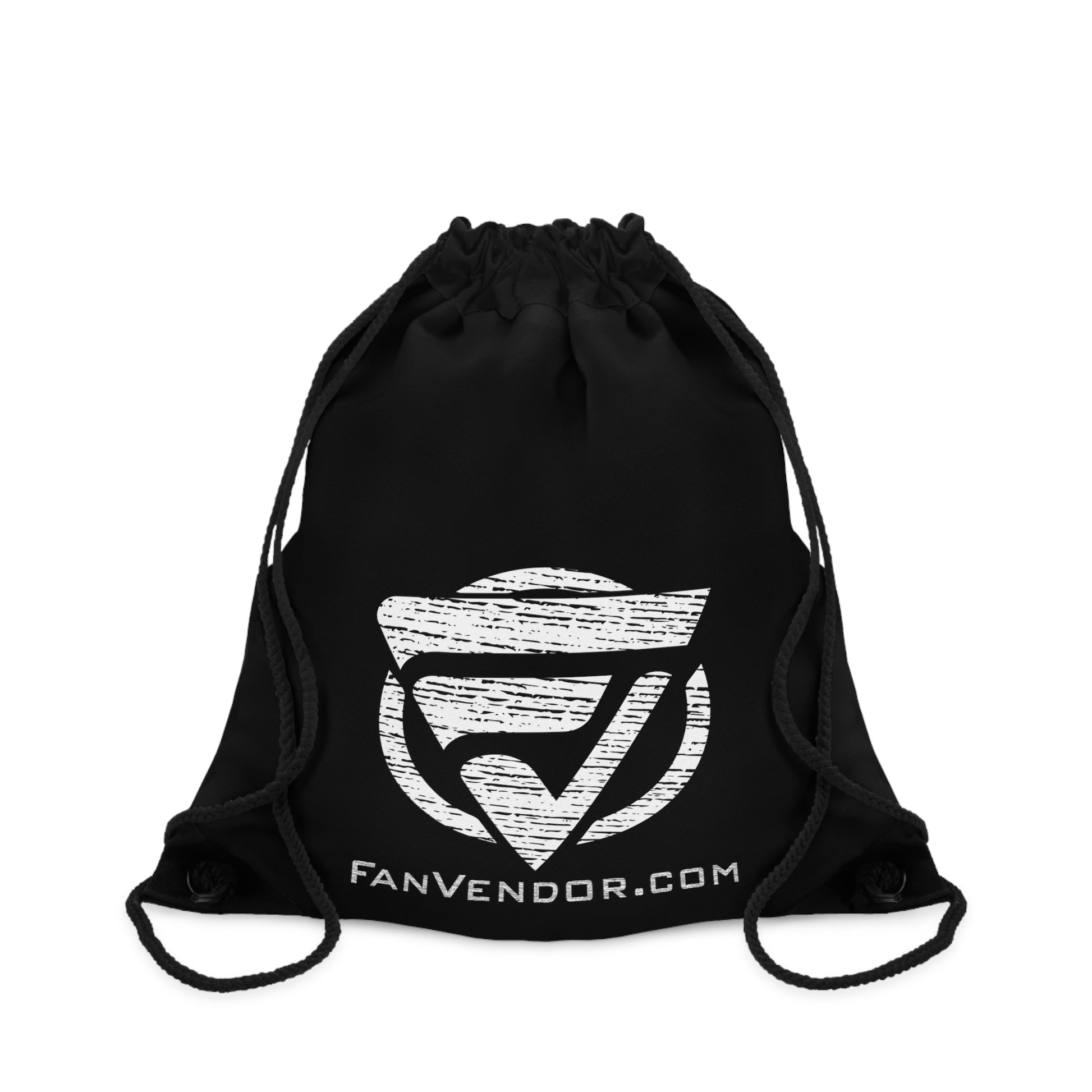 Athletic Drawstring Bag Fan Vendor Black