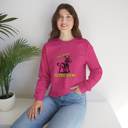 Unisex Funny Sweatshirt Gym Fitness Pink