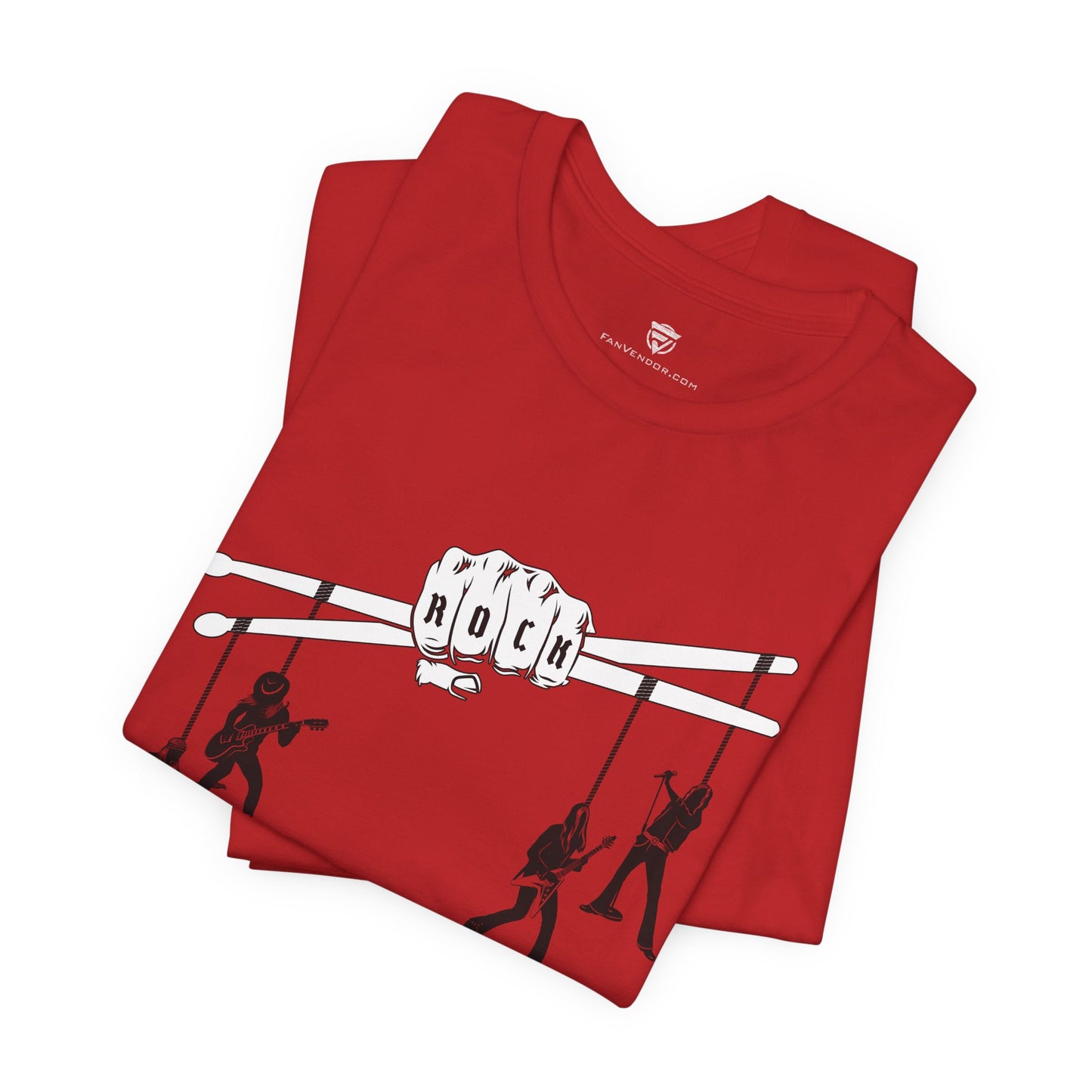 Funny Unisex T-Shirt Drummer Music Red