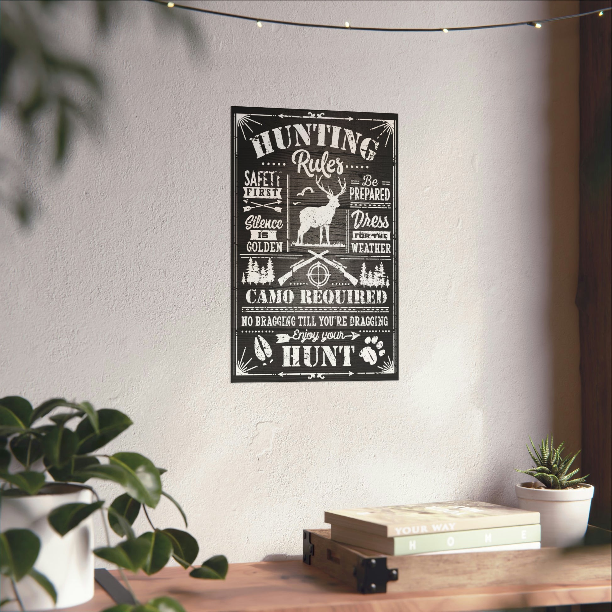 Cool Funny Hunting Poster Graphic Design