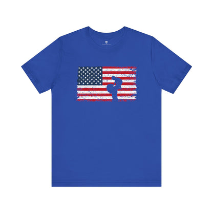 Unisex T-Shirt Mom America Blue