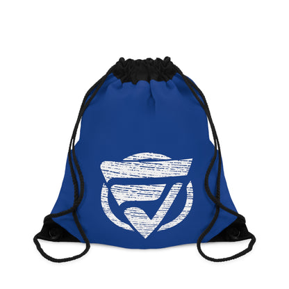 Athletic Accessory Drawstring Bag Blue Fan Vendor Logo