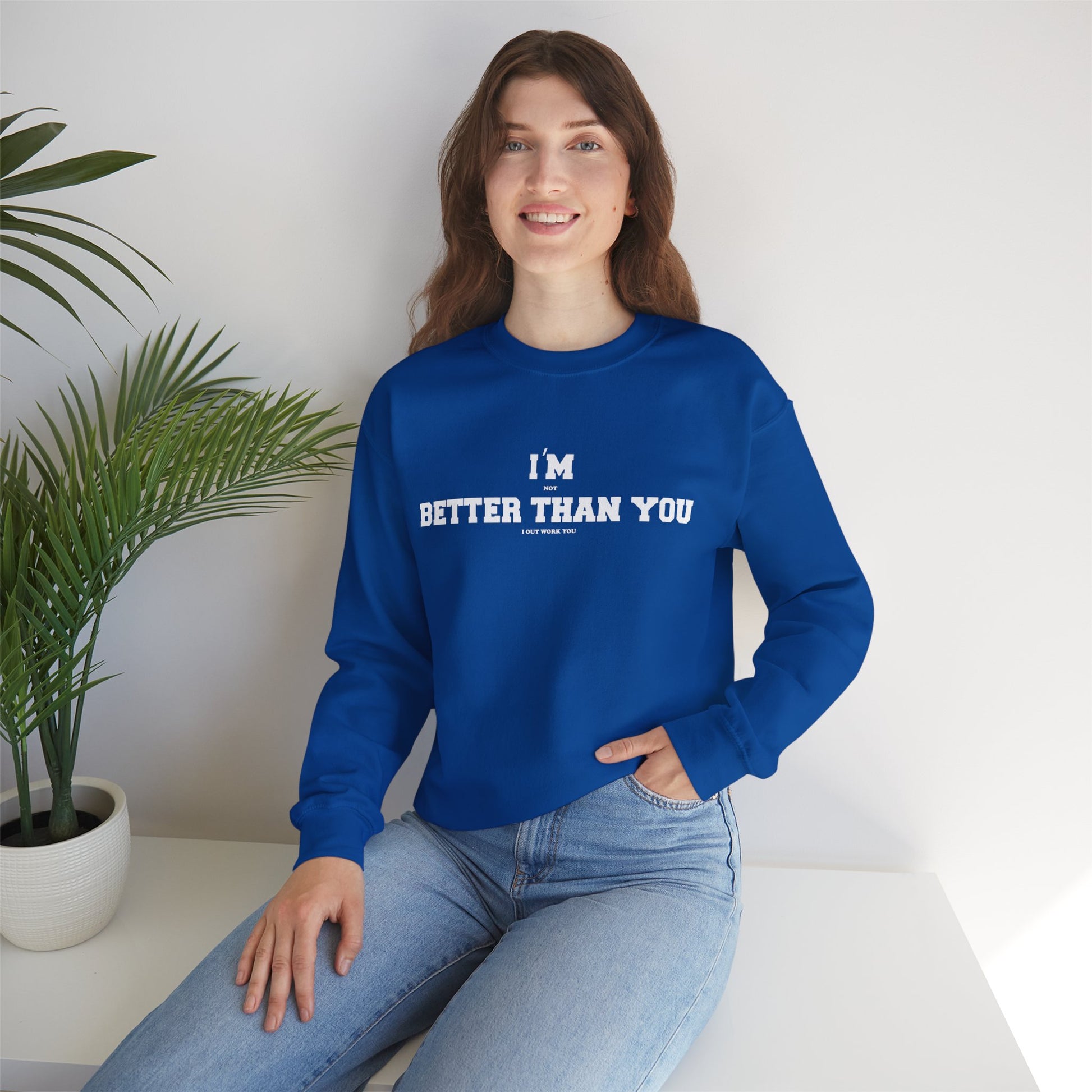 Unisex Motivational Sweatshirt Blue