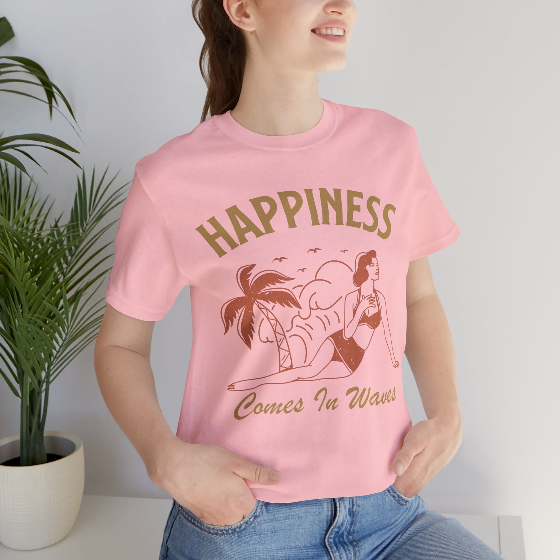 Unisex T-Shirt Beach Vacation Pink