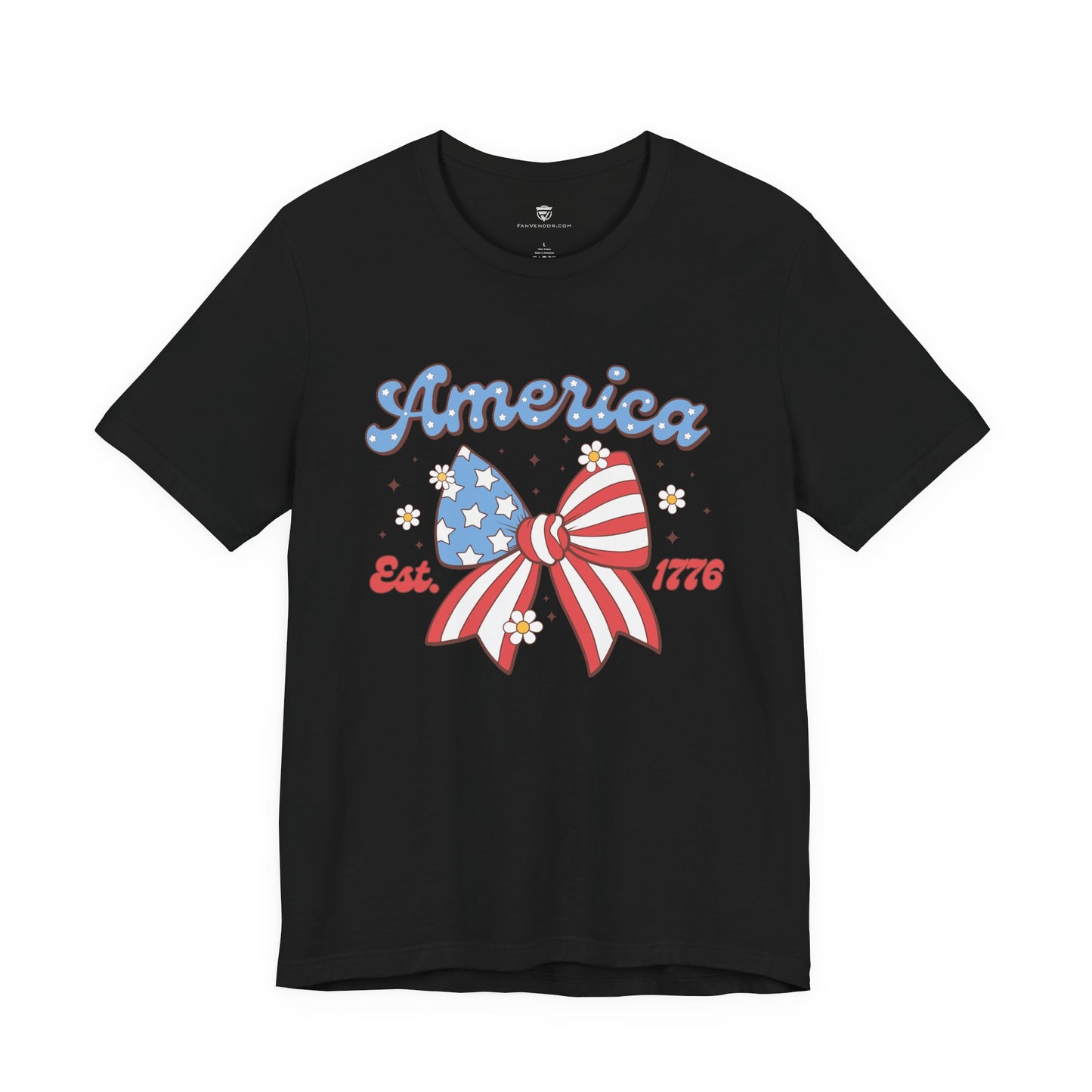Unisex Graphic T-Shirt - Patriotic - 1776 Bow