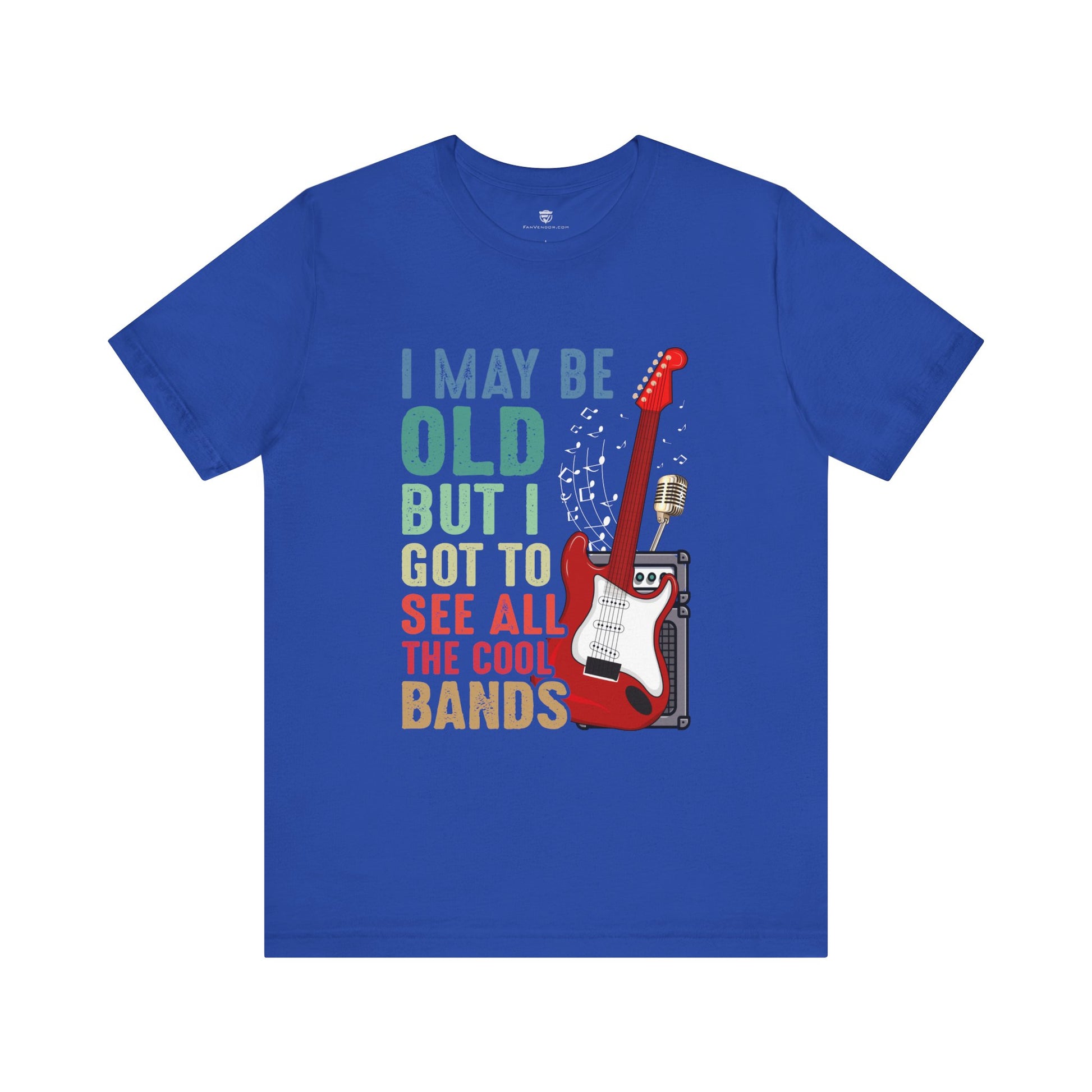 Funny Unisex T-Shirt Music Bands Rock Blue