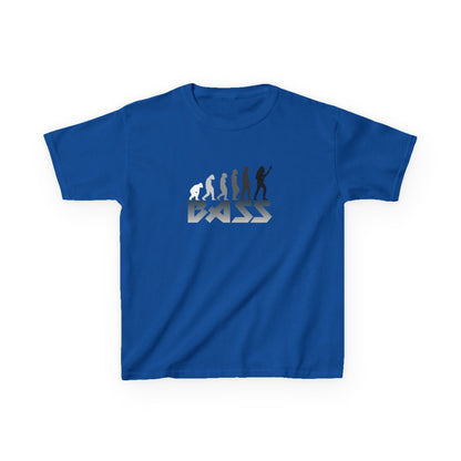 Blue t-shirt with a graphic design on a white background