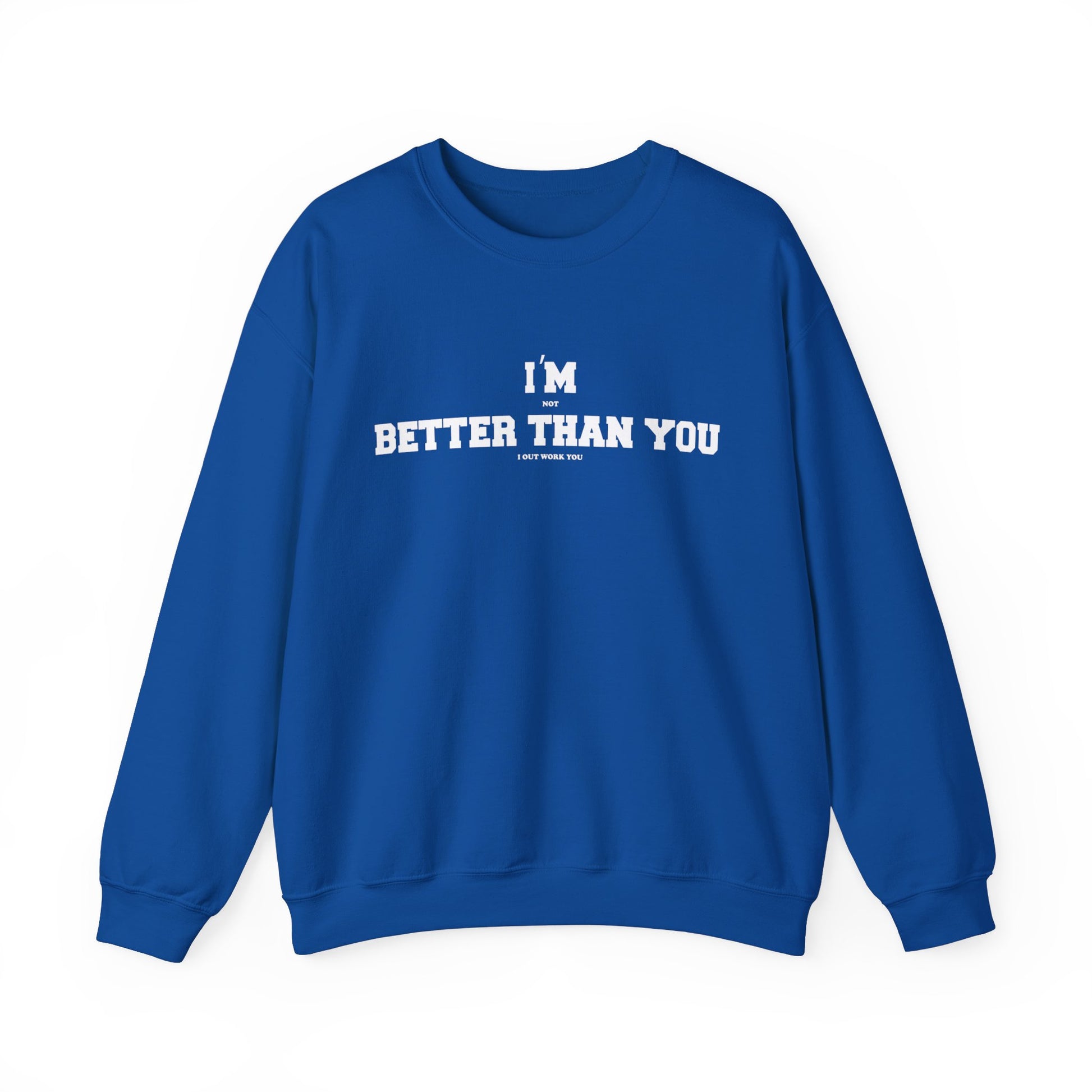 Unisex Motivational Sweatshirt Blue