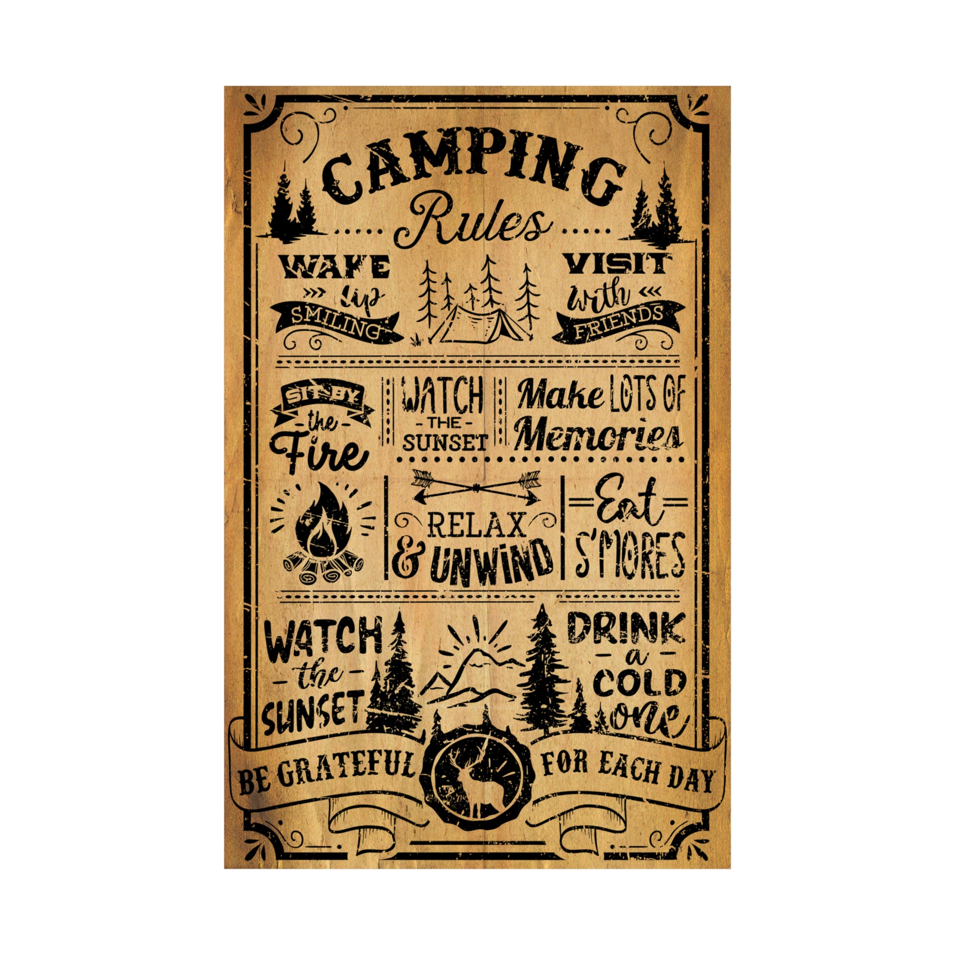 Cool Graphic Poster Camping